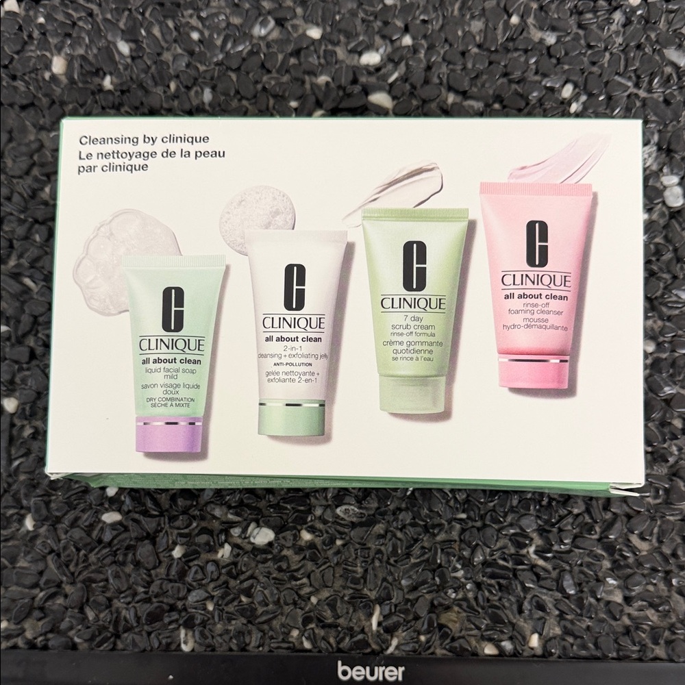 Cleansing by Clinique 4pc set - White, Green, Pink